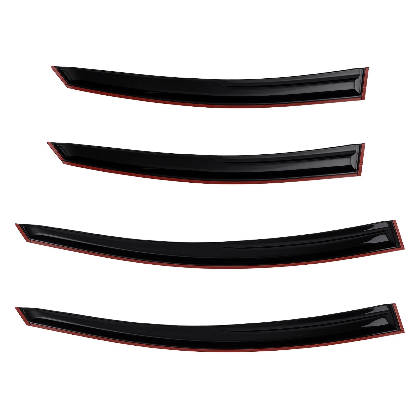 Set of 4 Black Vent Visors for Hyundai Sonata (2011–2014)