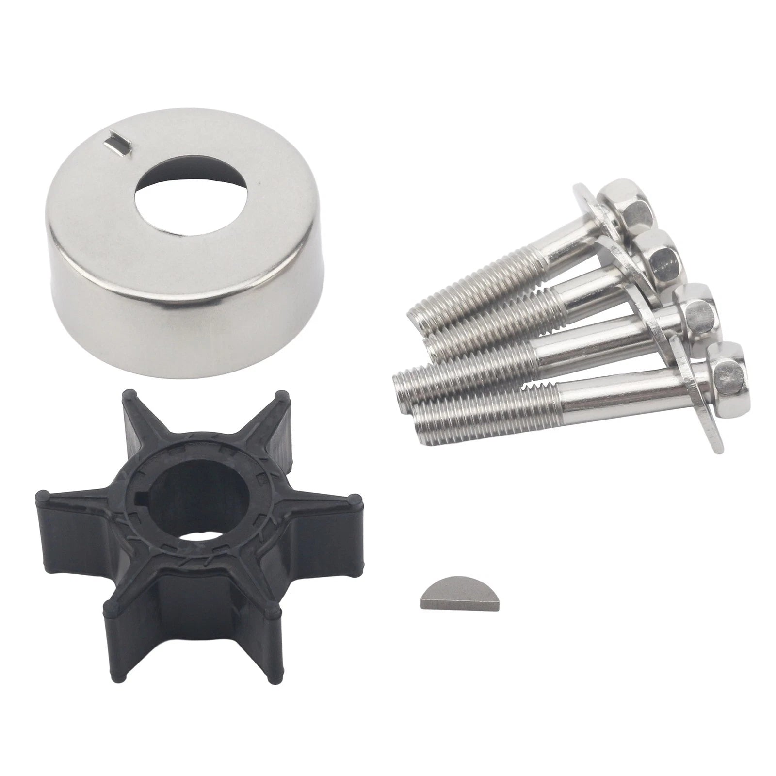 Water Pump Impeller Kit for Yamaha 2 Stroke 25 30 HP Outboard (6J8-W0078-A1)