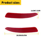 Set of 2 Red Bumper Rear Reflectors for BMW X5 E70 LCI (2007–2013)
