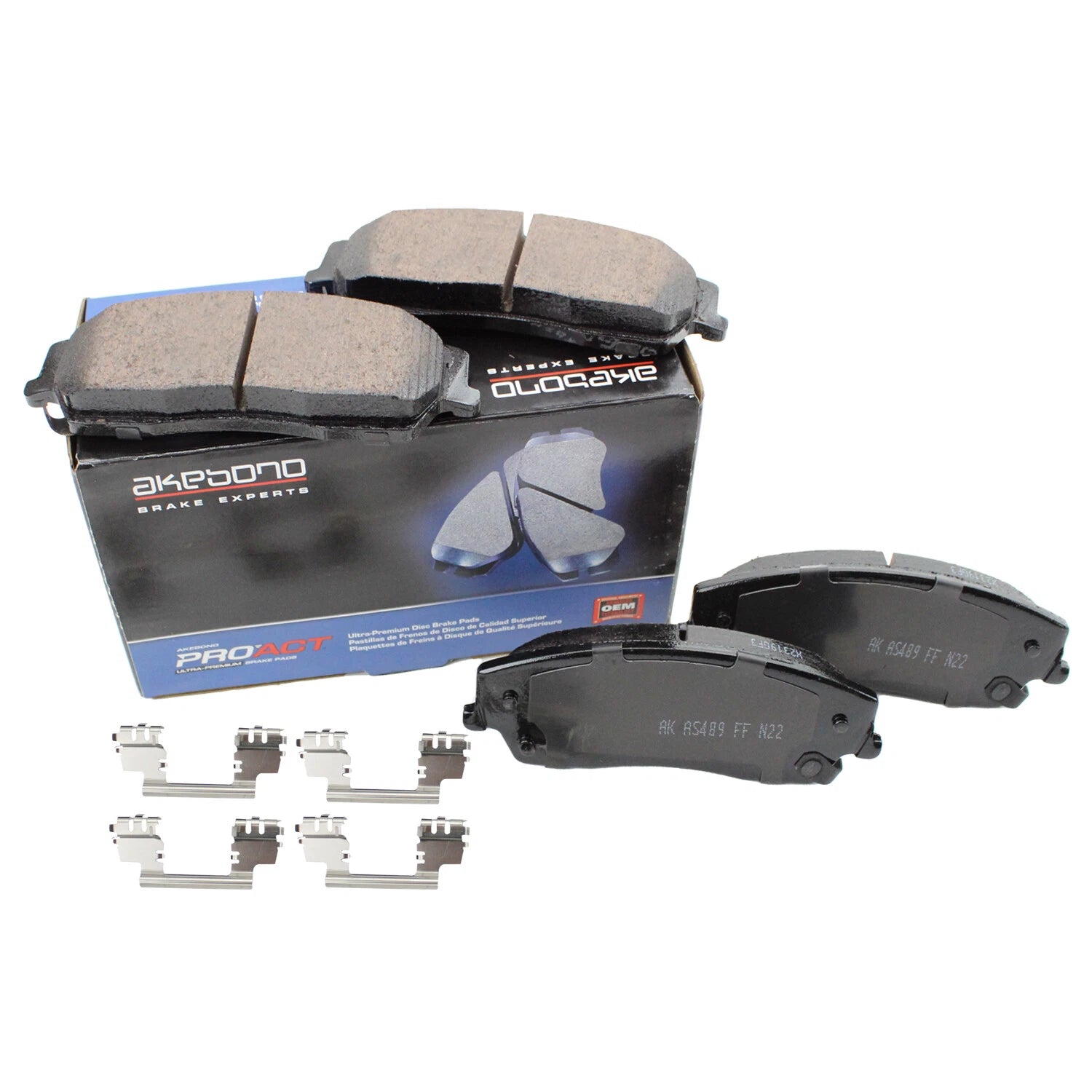 Akebono ProACT Front Ceramic Disc Brake Pads for Dodge Challenger Charger Magnum (2011–2023)