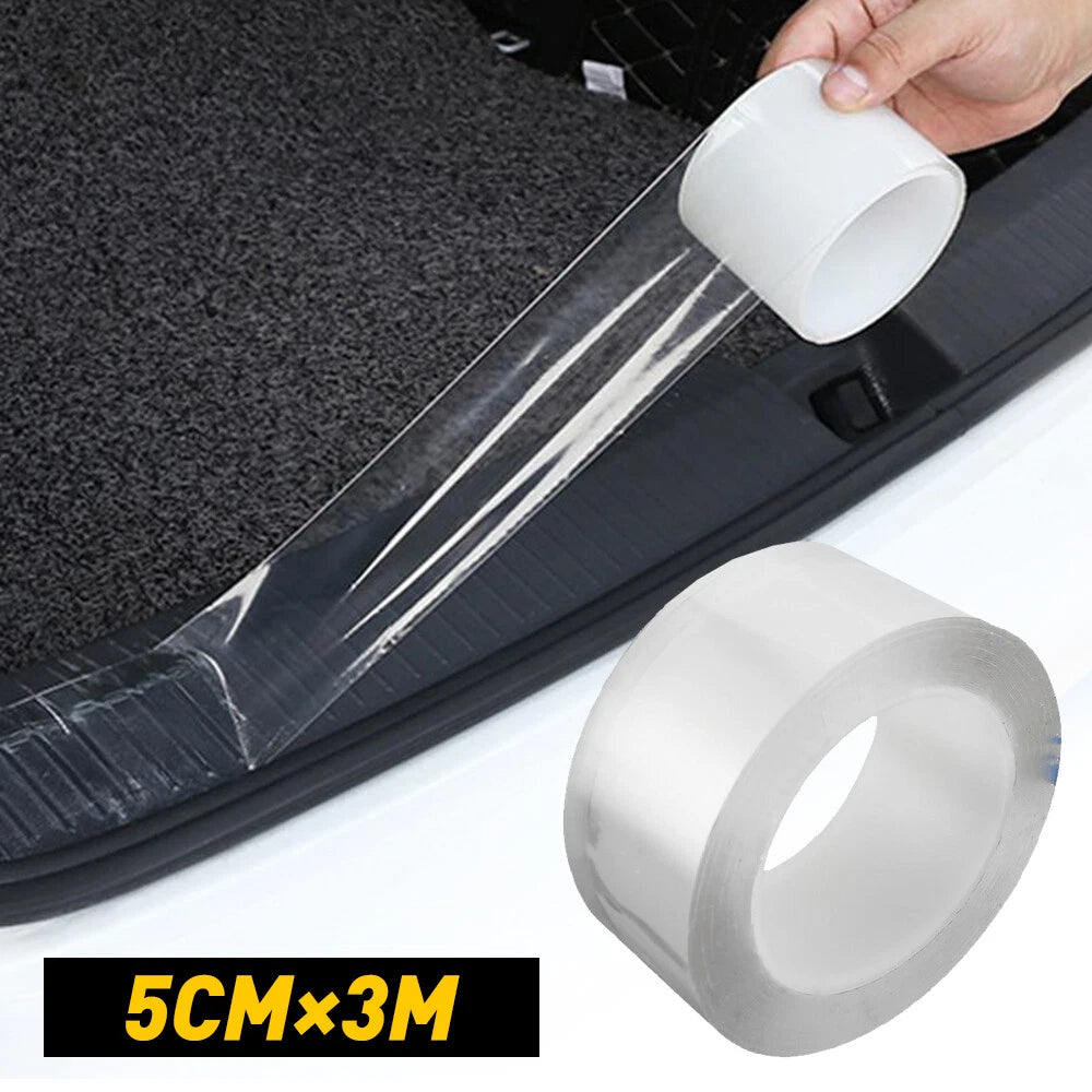 10ft Transparent Door Sill Scuff Protector for Universal Vehicles