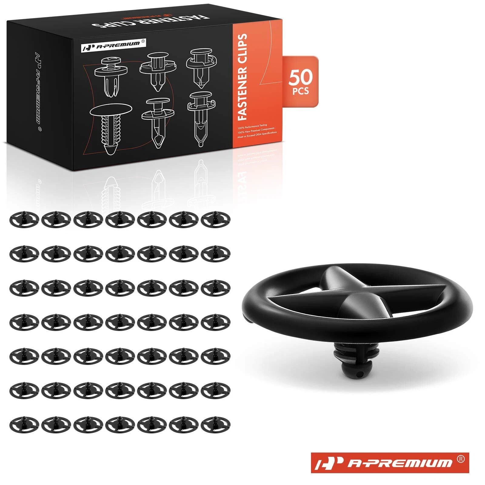 50x Nylon Hood Insulation Retainer Clips for Infiniti 