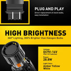 2X 3157 Error-Free Switchback LED Bulbs for Cars