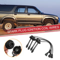 Set of 4 Spark Plug Wire Ignition Coil Cables for Toyota Corolla, Chevrolet Prizm 