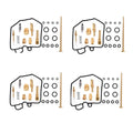 Set of 4 Carburetor Repair Kits for Honda CB650 (1981–1982)
