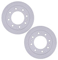 Set of 2 Front Coated Disc Brake Rotors for Chevy GMC (9900lb GVW)