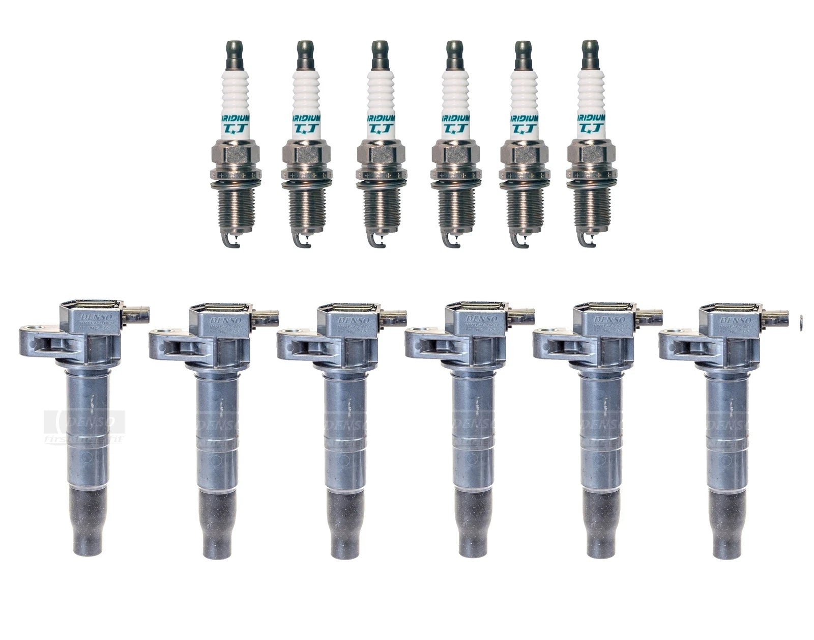 Set of 6 Ignition Coils & Iridium TT Spark Plugs for Kia Hyundai V6