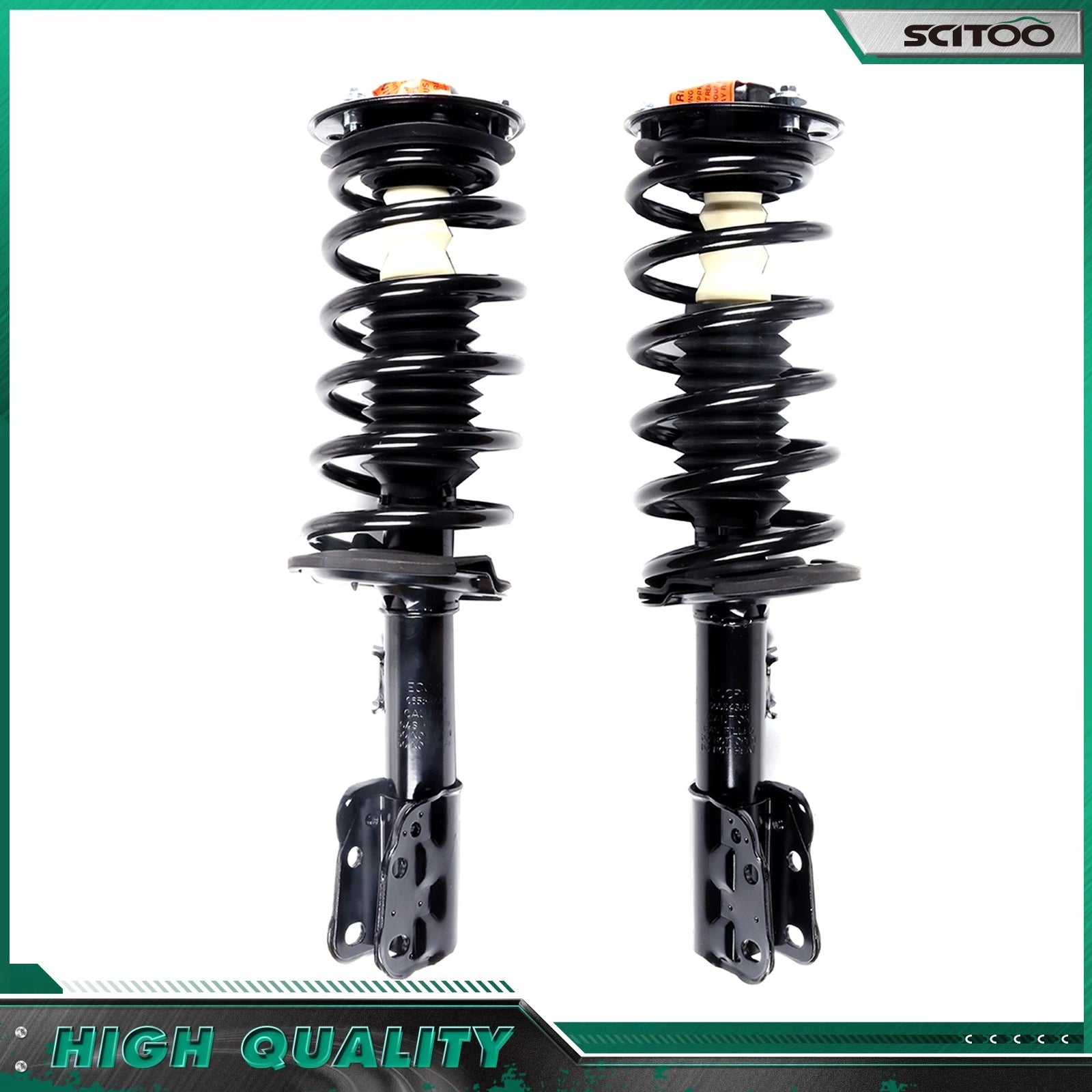 Complete Shocks Struts Coil Springs Mount Front Pair for Chevrolet Equinox (2007–2013)