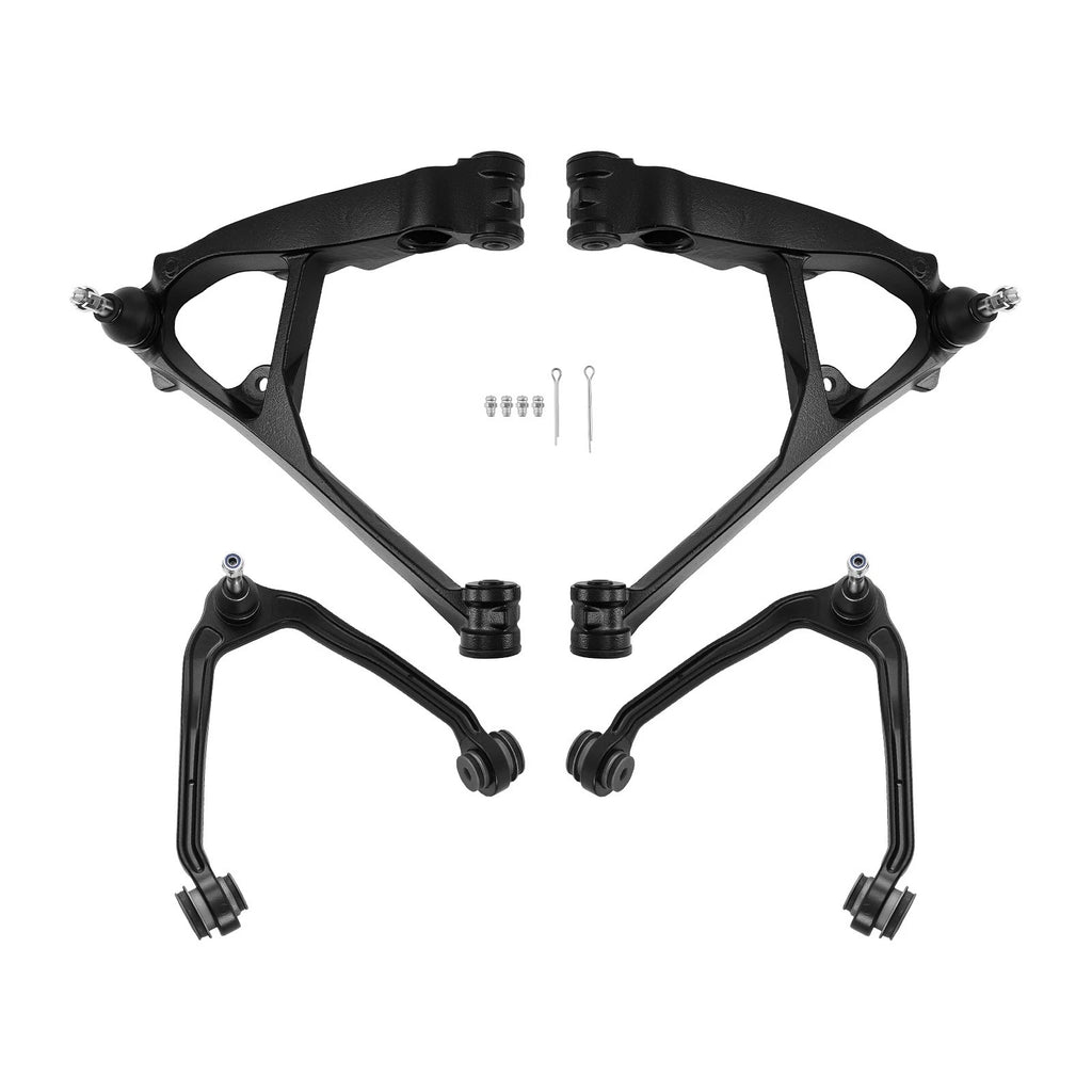 Set of 4 Suspension Kit Upper & Lower Control Arms for Chevy Silverado 1500 (1999-2006)