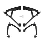 Set of 4 Suspension Kit Upper & Lower Control Arms for Chevy Silverado 1500 (1999-2006)
