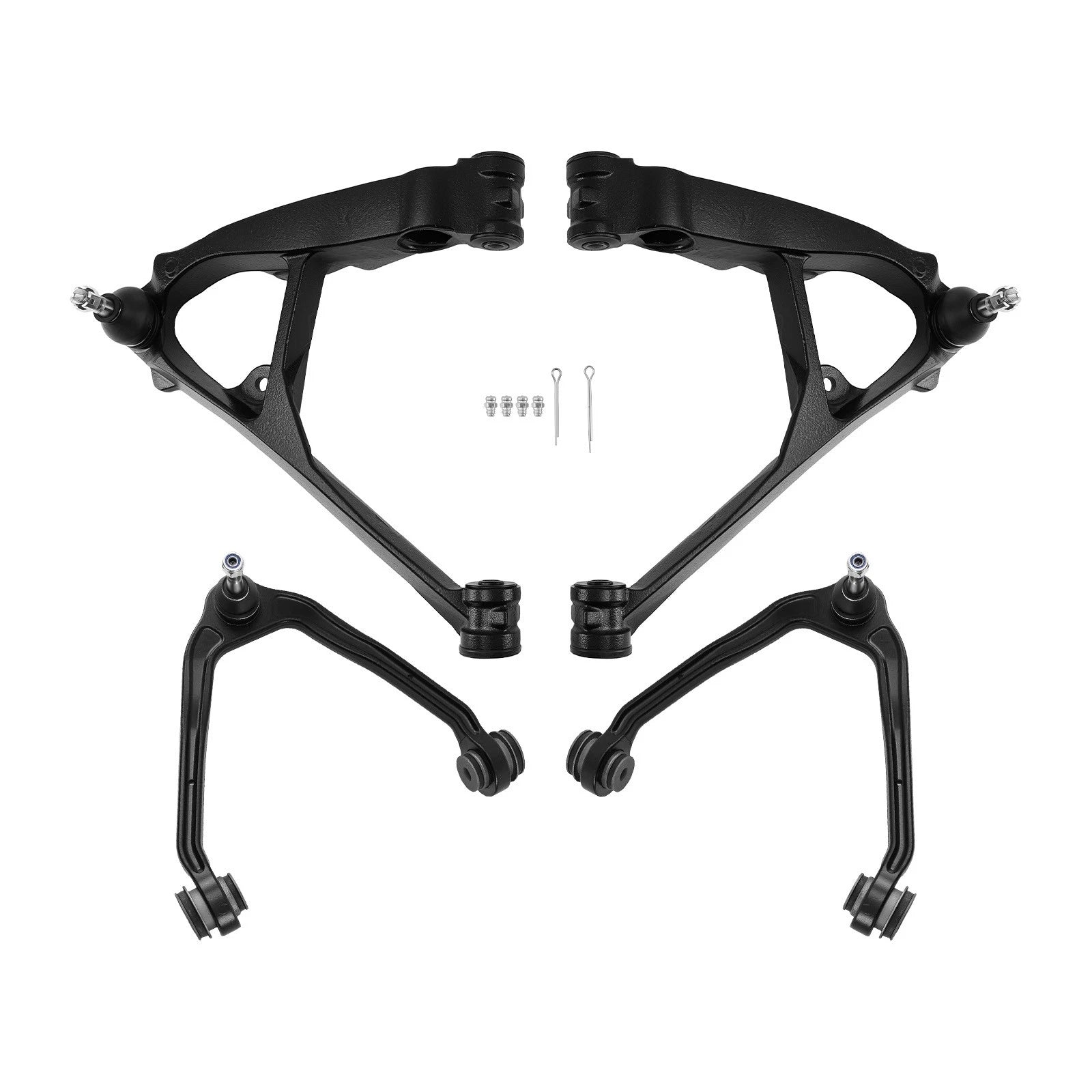 Set of 4 Suspension Kit Upper & Lower Control Arms for Chevy Silverado 1500 (1999-2006)