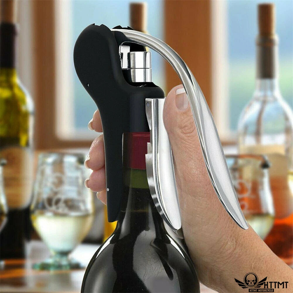 Corkscrew Wine Bottle Opener with Foil Cutter - Portable Corkscrews
