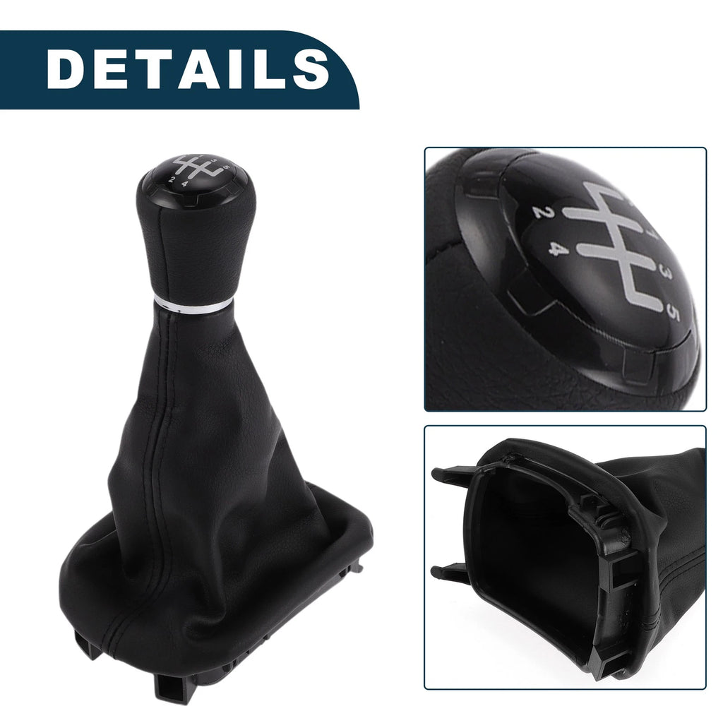 5 Speed Gear Shift Knob w/ Cover No. 8L0863279 for Audi A3 (1996–2003)