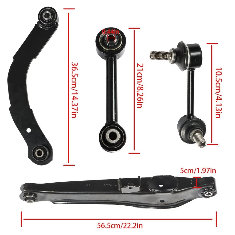 Set of 8 Rear Suspension Control Arms for Jeep Compass