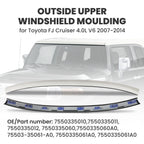 Outside Upper Windshield Moulding for Toyota FJ Cruiser (2007–2014)