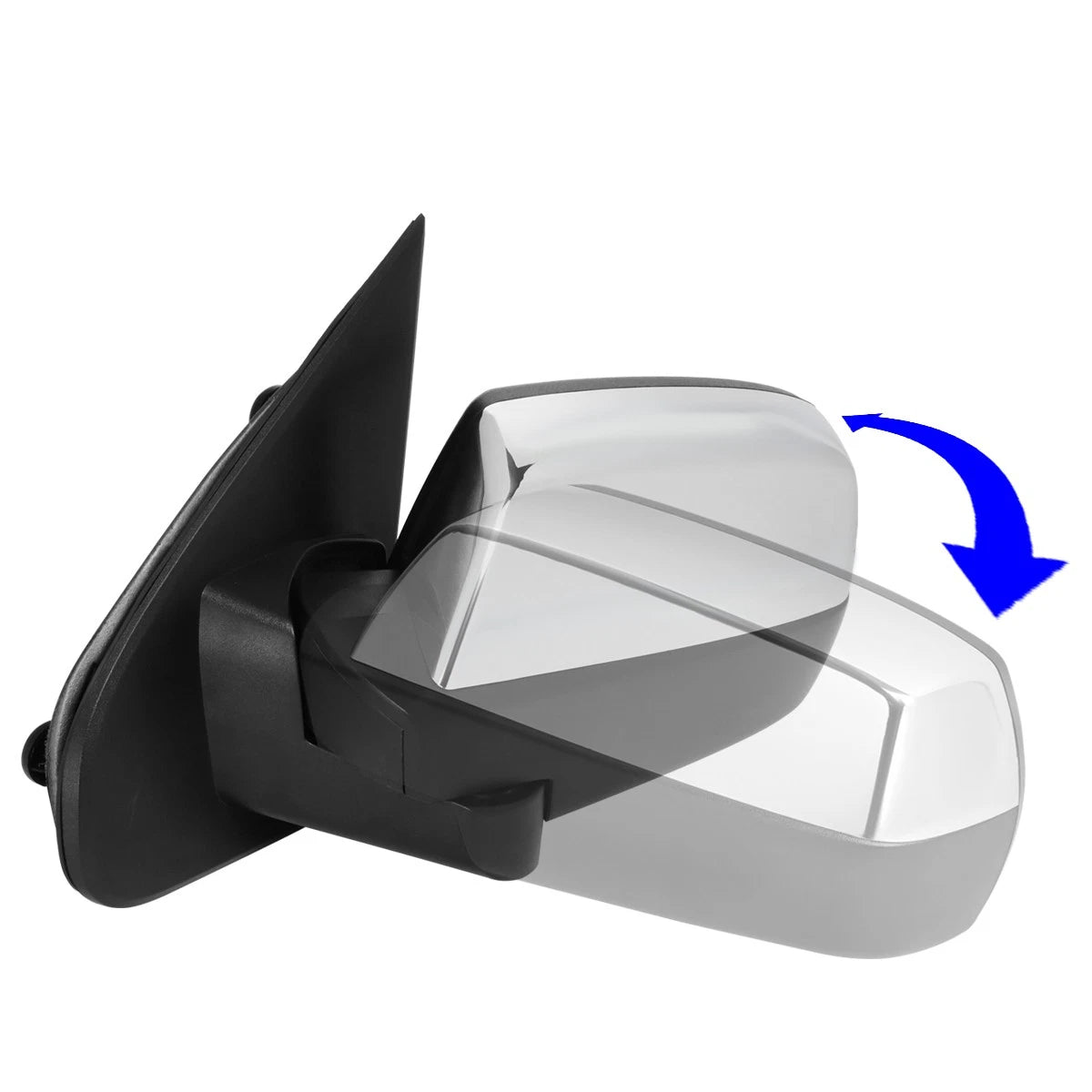 Left Powered Heated Towing Mirror Chrome for Chevy Silverado/GMC Sierra (2014–2018)