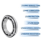 Deep Groove Ball Bearing P5 for Scooter Skateboard Wheel (35x55x10mm)