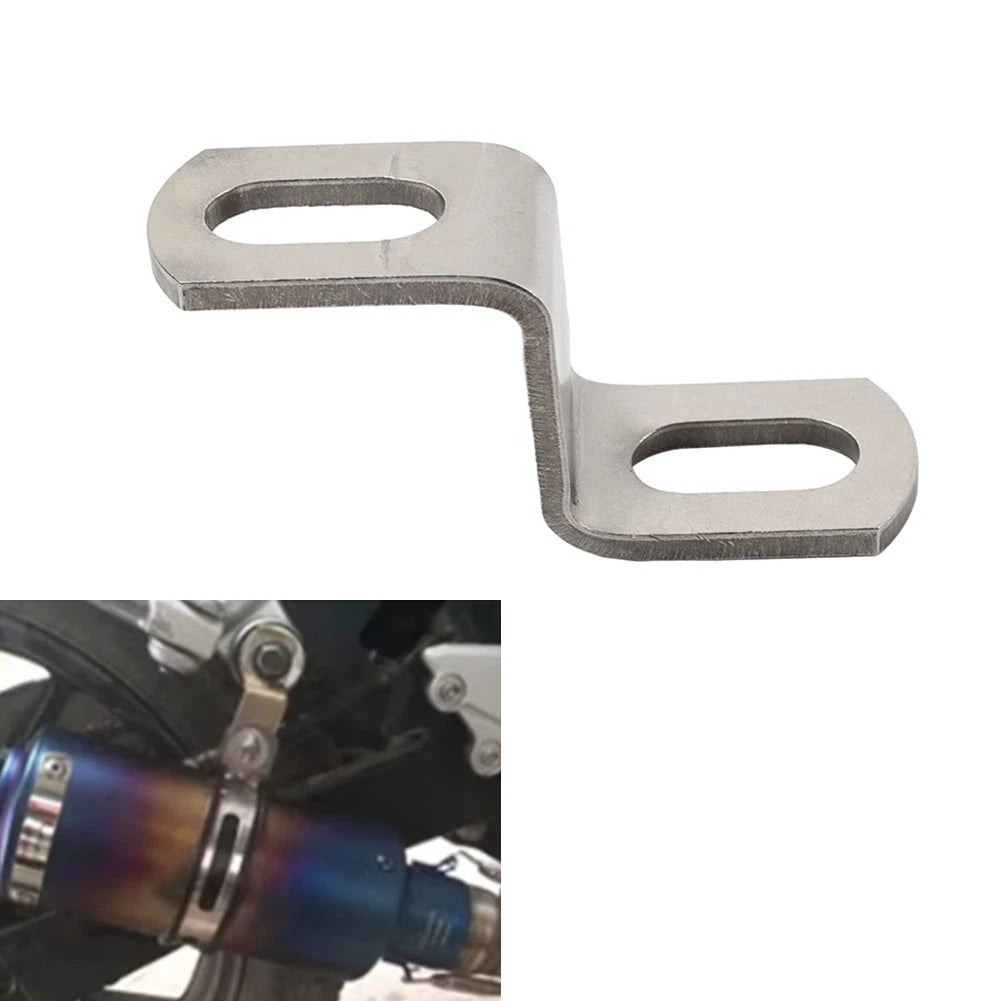 Exhaust Pipe Fixed Clamp Bracket Z for Motorcycle Universal (Z-Shaped)