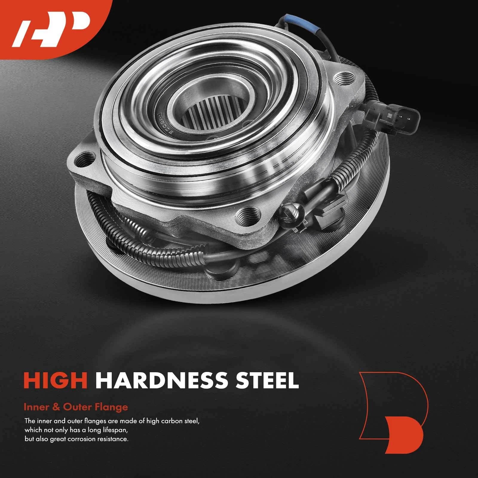 2X Front Wheel Hub & Bearing Assembly for Ford F-250 Super Duty (2013–2016)