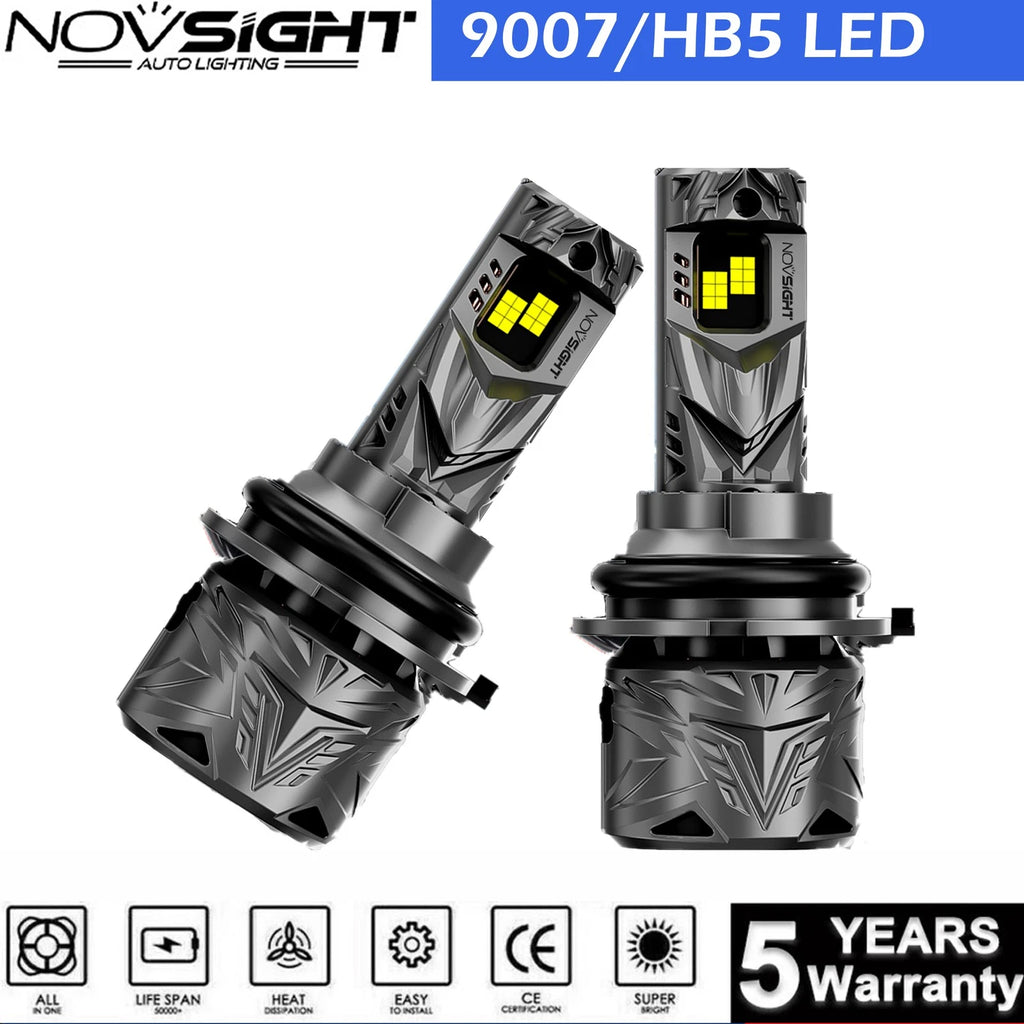 2X NOVSIGHT 9007 HB5 LED Headlight Bulbs for