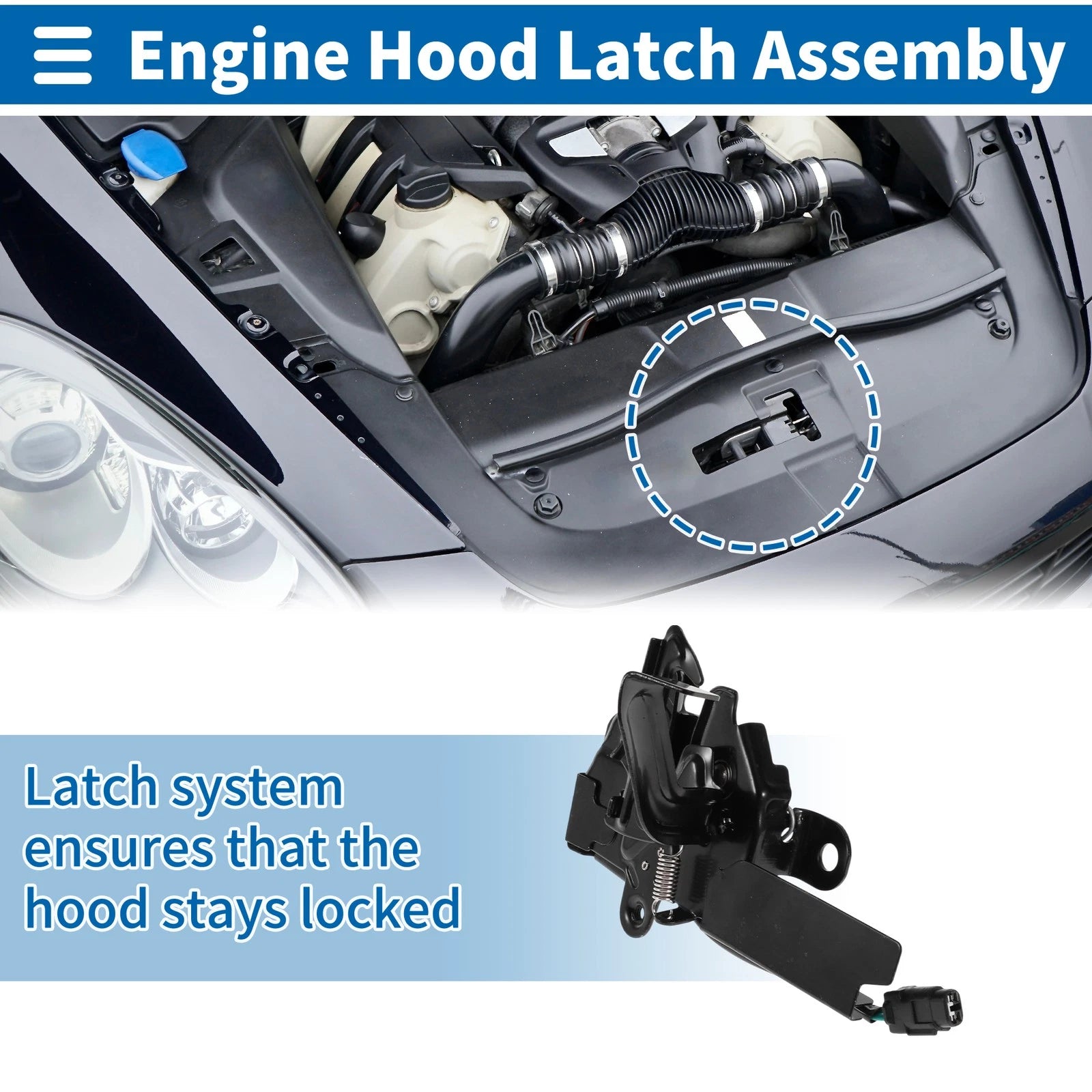 Hood Latch Assembly for Toyota Avalon (2019–2023) No. 5351007040 1 Pc