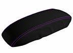 Leather Console Lid Armrest Cover for Honda Accord (1998–2002) Purple Stitch