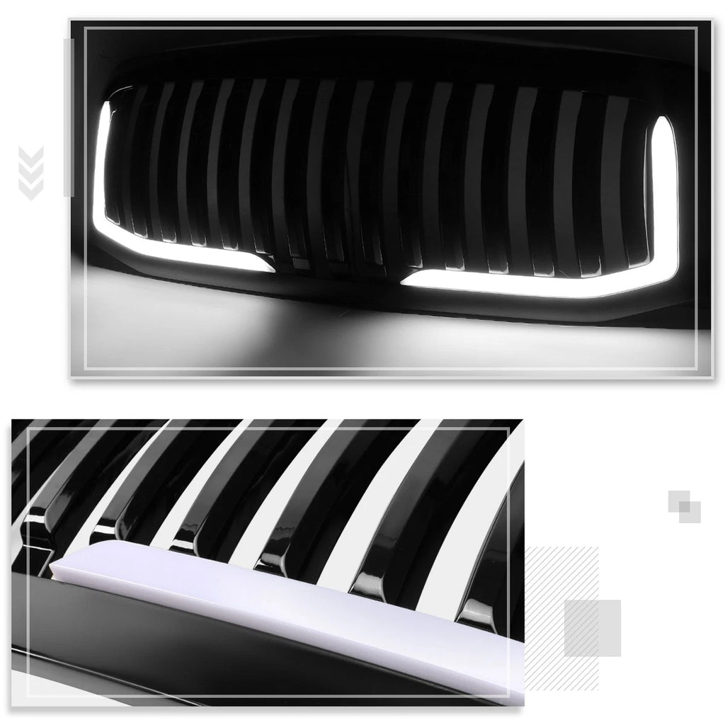 Vertical Fence Grille with LED DRL for Ram 1500 (2013–2018, 2019 Classic)