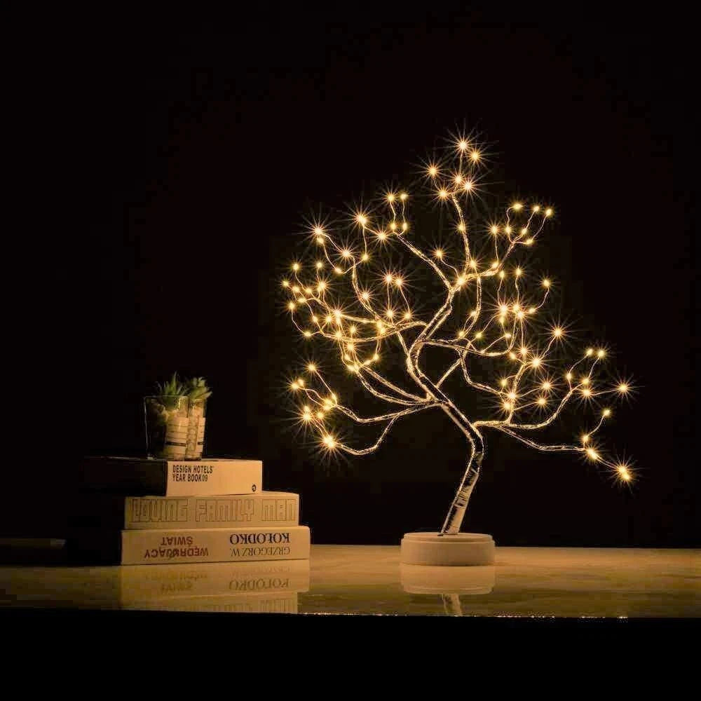 USB LED Fairy Tree Light Copper Wire Decoration Lamp for Home Party