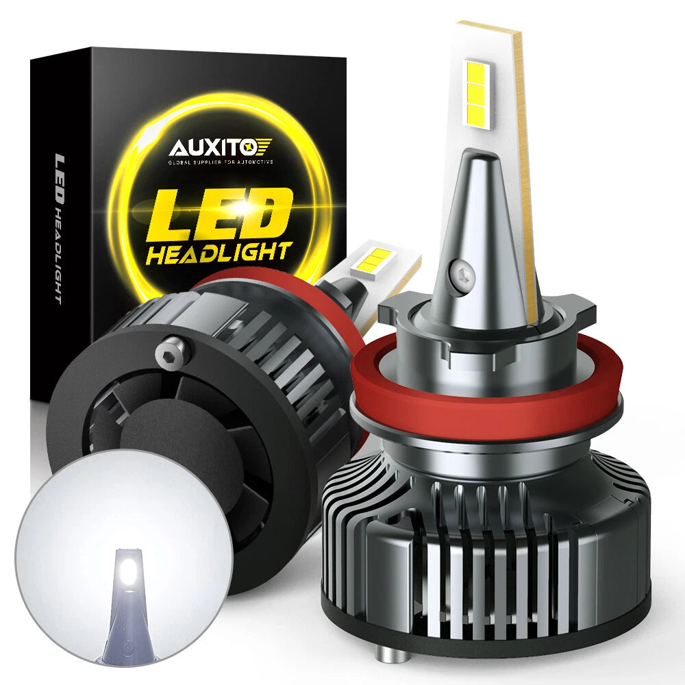 2X AUXITO H11B LED Headlight Bulbs for Kia Forte (2010–2013) Optima (2007–2015)