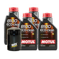 4L Motul 8100 ECO-CLEAN 0W-30 Motor Oil & Wix Filter Change Kit