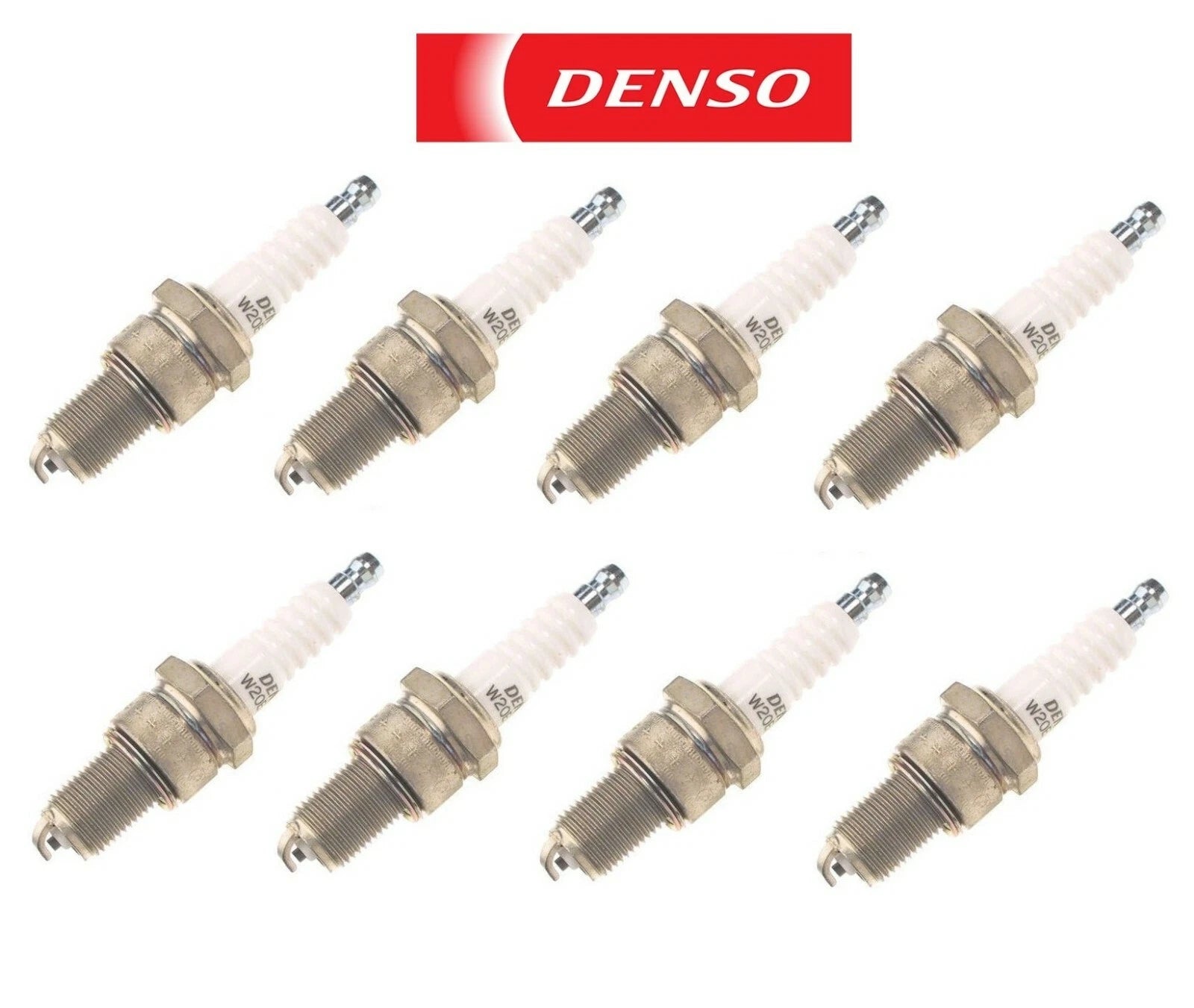 Set of 8 Spark Plugs Denso W20EPRU for Dodge Porsche VW Volvo Ferrari Suzuki