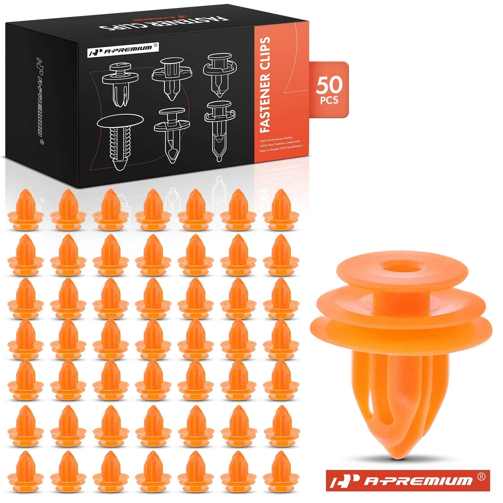 50x Nylon Rear Liftgate & Headliner Retainer Clips for Ford Honda 