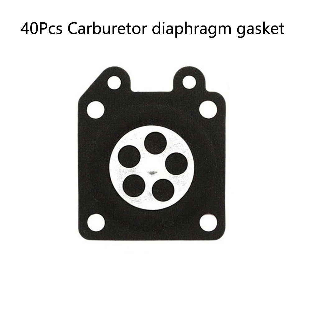 40Pcs Carburetor Diaphragm Gasket for Walbro (95-526-9, 95-526-9-8, 95-526)