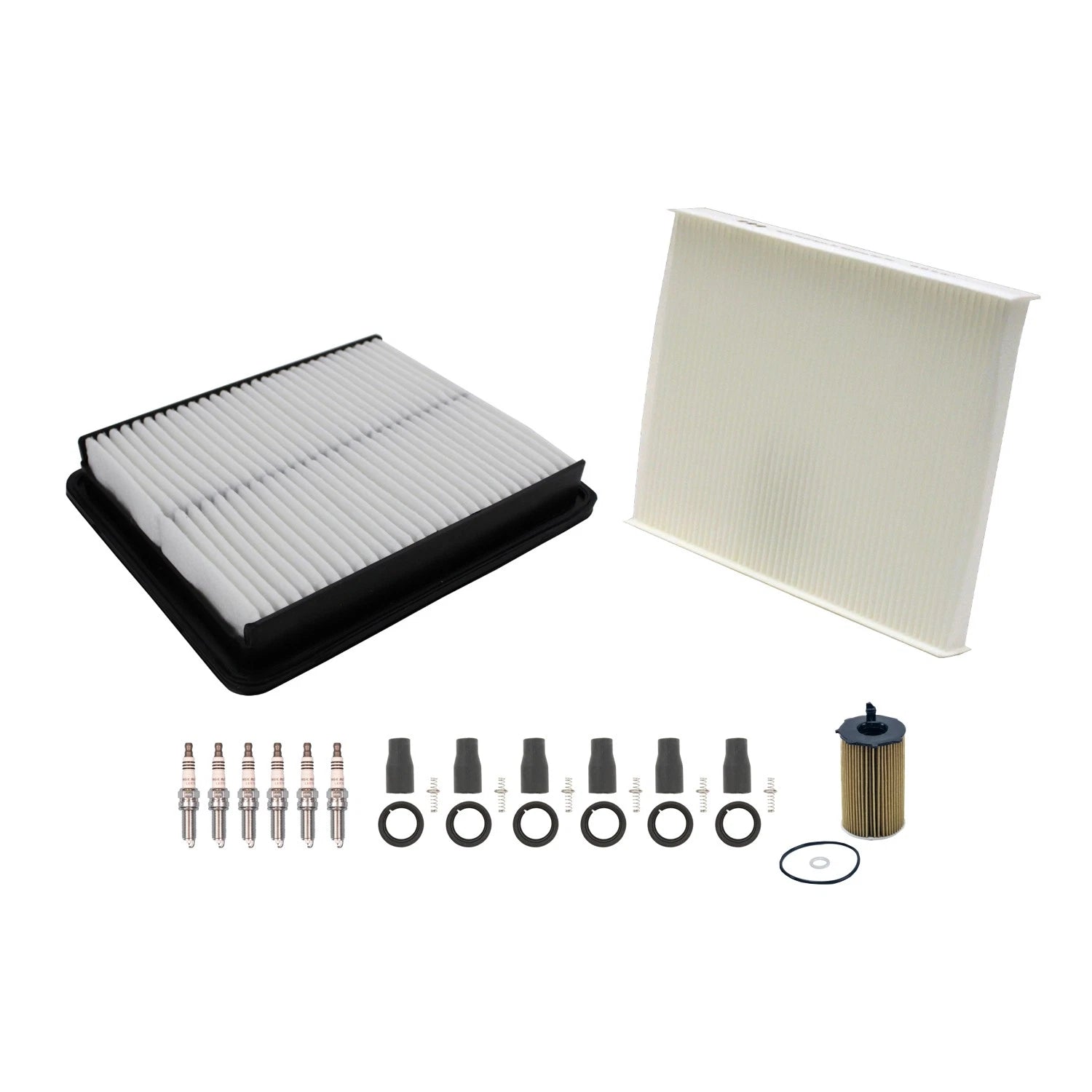 Tune Up Kit with NGK 6 Spark Plugs & Boots for Santa Fe, Sorento (2001–2009)