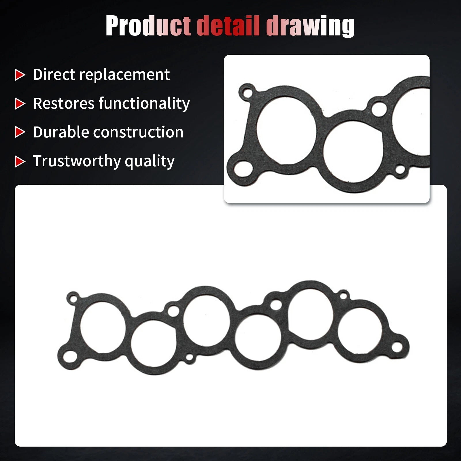 Intake Manifold Gasket for Toyota Camry Avalon Highlander Lexus ES300 (1994–2006)