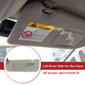 Left Sun Visor for Hyundai Veloster (2012) - Mirror No. 85210-2V330-TX