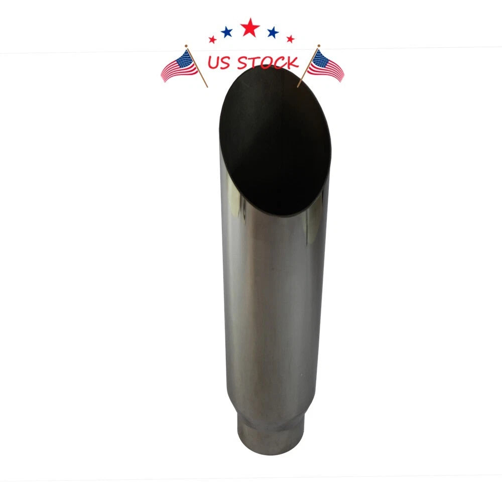 Stainless Steel Exhaust Tip for Universal Fit (3" Inlet, 4" Outlet)