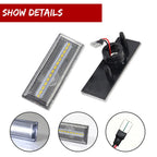 2X Clear Lens White LED Side Marker Lights for Oldsmobile Cutlass (1981–1988)