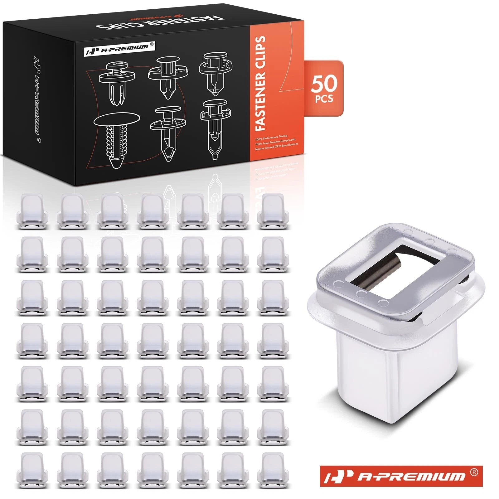 50Pcs Nylon Interior Trim Retainer Clips for BMW E38 E39 (1995–2004)