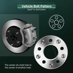 4X Wheel Spacers 5x4.5 to 5x5 1.25" for Ford Ranger Jeep Grand Cherokee (1993–2023)