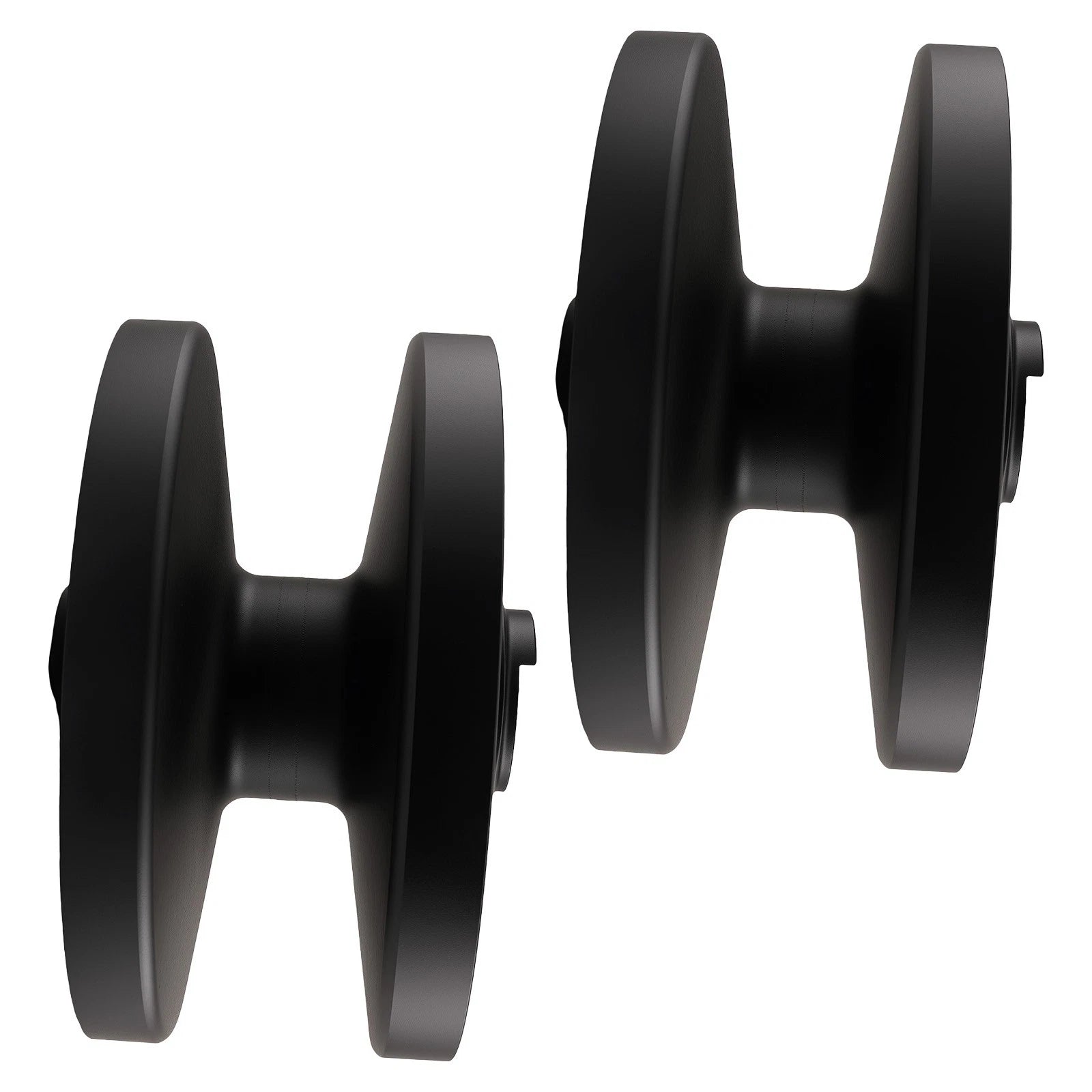 2X Track Idler Pulley Front For John Deere 333D 333E AT366458 AT322755 JCB Volvo