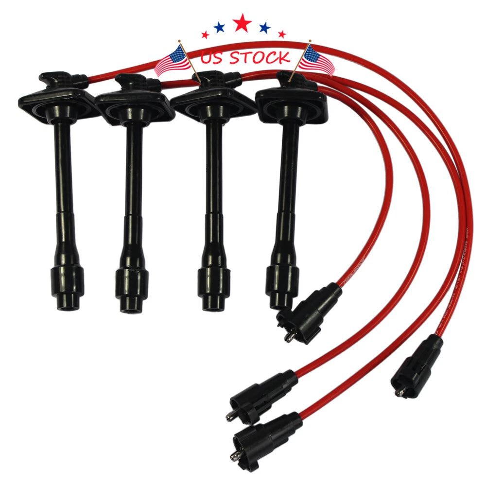 Set of 4 Ignition Spark Plug Wires for Toyota Camry Solara RAV4 (1997–2001)