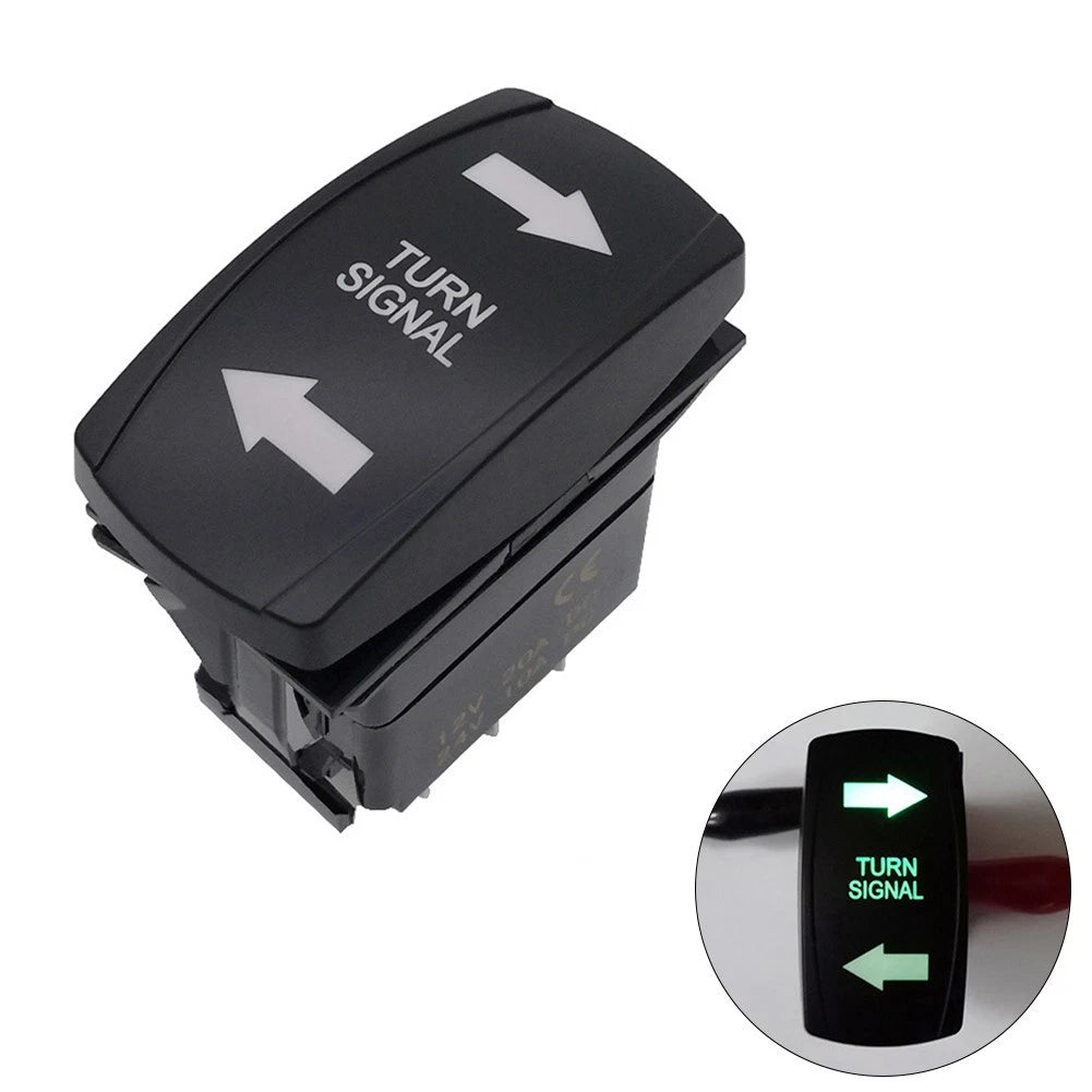 Turn Signal Rocker Switch LED for RV Off-Road Pickup Tractor Boat (Fits All)