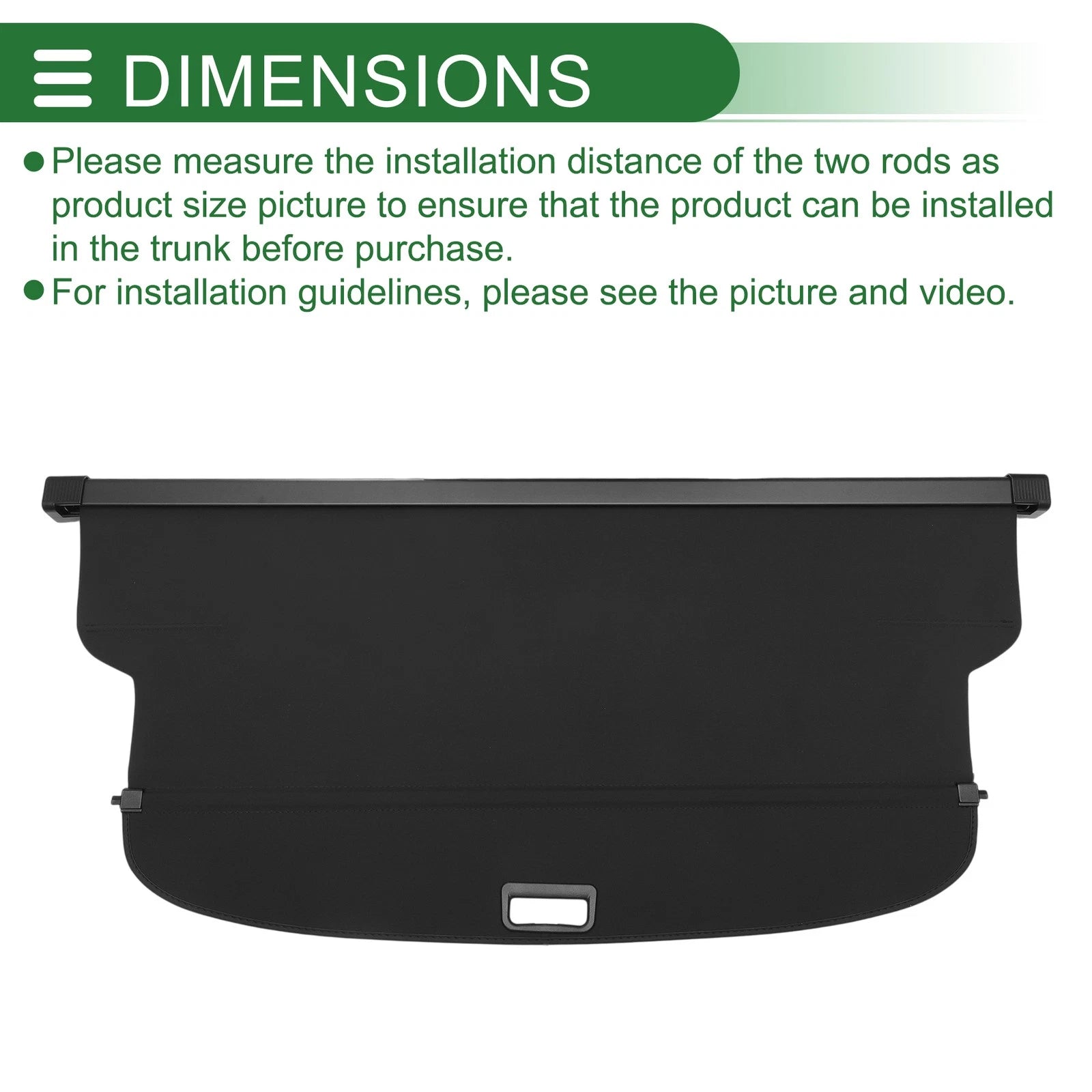 Retractable Cargo Cover for Chevrolet Orlando (2018–2023) Gloss Black