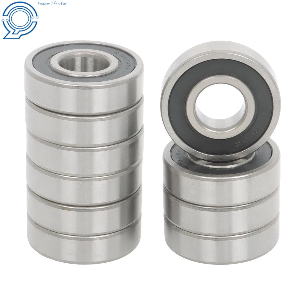 Set of 10 Ball Bearings 6305 2RS C3 for Various Applications (25x62x17mm)