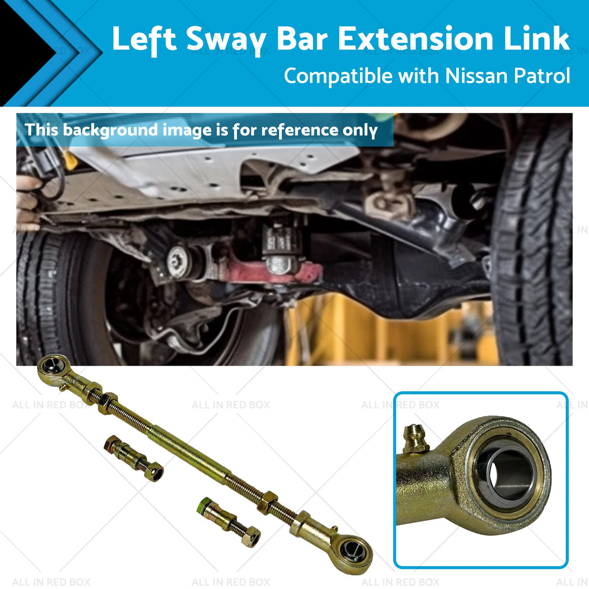 LH Rear Sway Bar Extension Link for Nissan Patrol GU GQ (2" - 8")