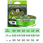 Fishing Line 100M Fluorescent Green Smoother Casting