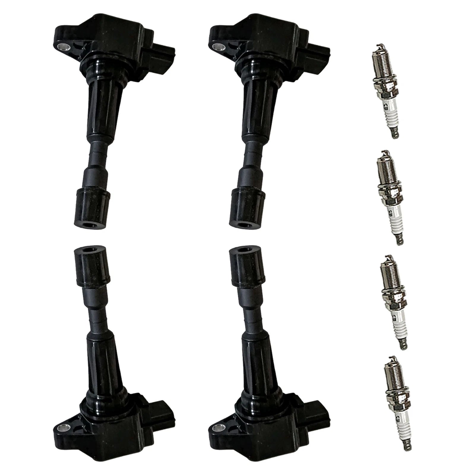 Set of 4 Ignition Coils & Spark Plugs for Mazda 2 (2011–2014)