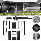Set of 1 Carbon Fiber Look Stickers for Tesla Model X/S (2012–2021)