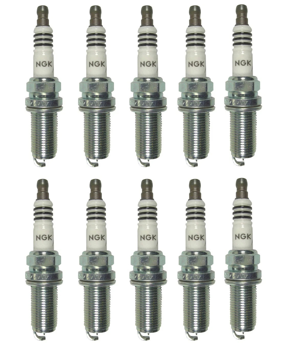 Set of 10 NGK Iridium Spark Plugs 4469 for Infiniti Kia Nissan